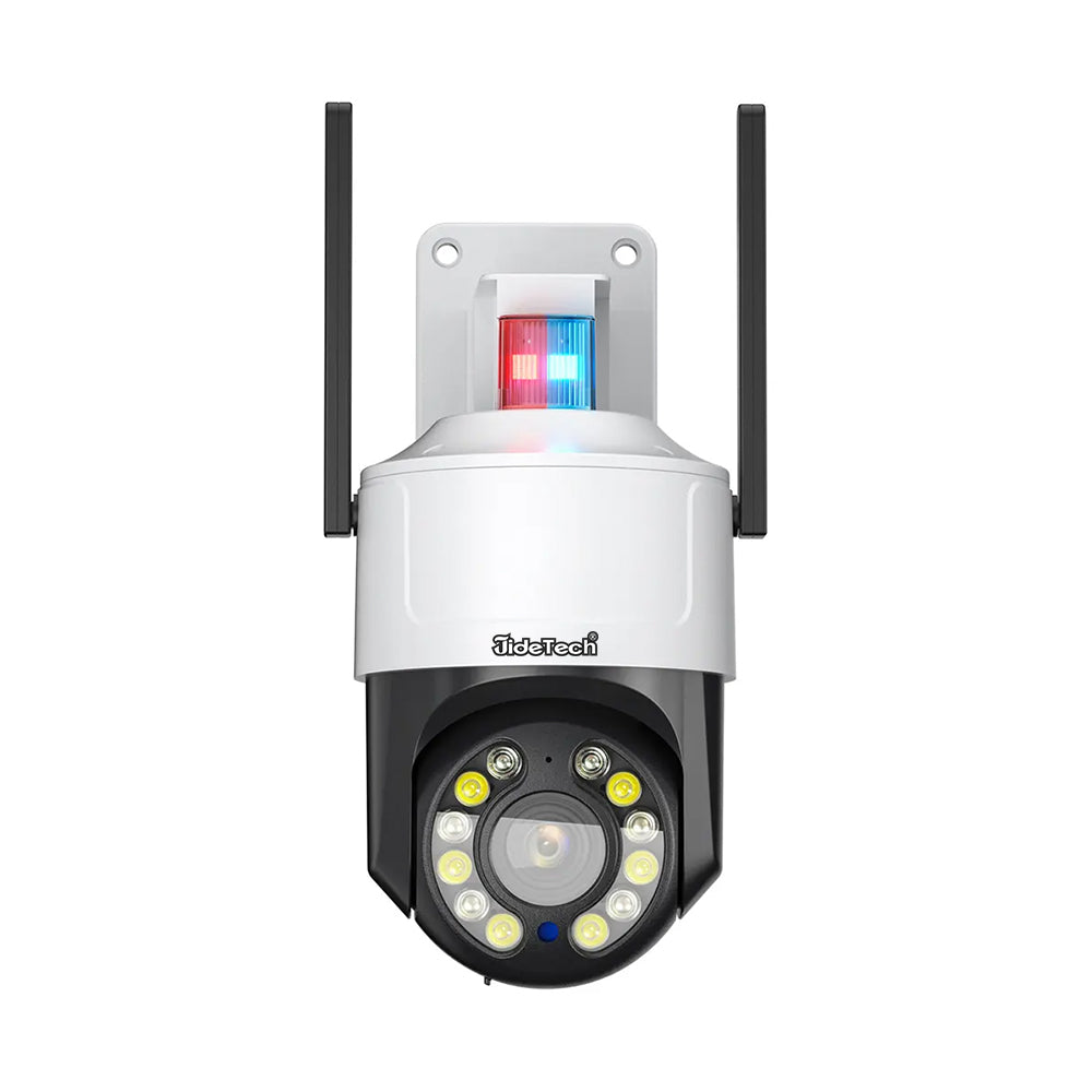 JideTech 2MP/5MP 10X Optical Zoom 4G Wi-Fi (Red Blue Alert PTZ  Camera(Q6-10X-2MP4G)