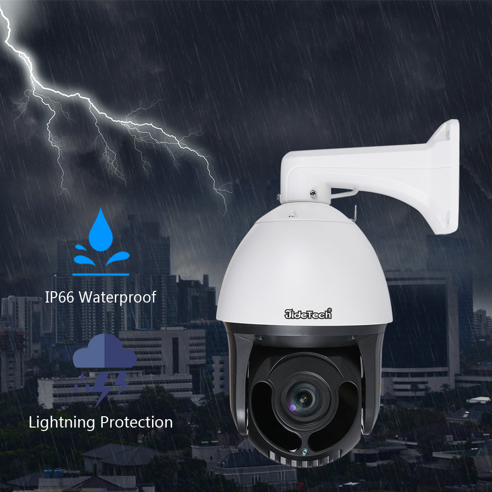 JideTech POE 5MP 30X Optical Zoom 8inch PTZ Security Camera (P4-36X-5MP)