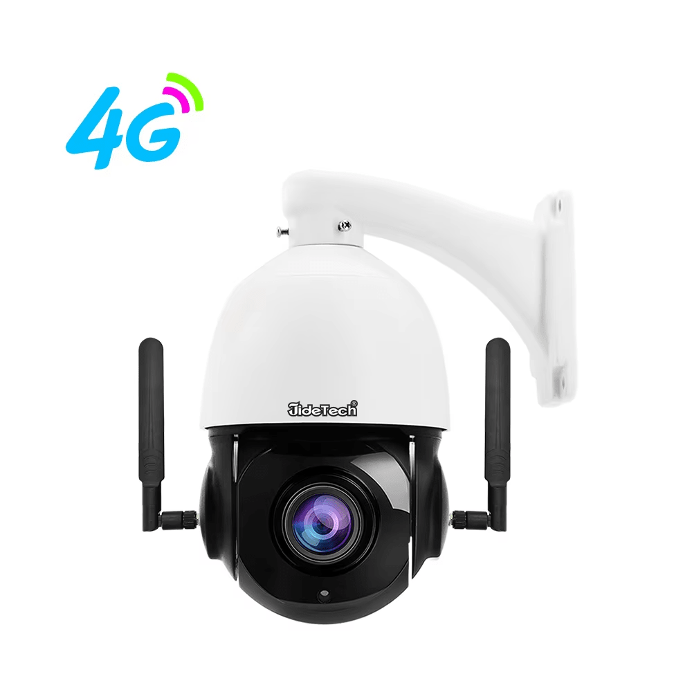 JideTech 2Mp/5MP/8MP 20X Optical Zoom PTZ 4G Security Camera Support O