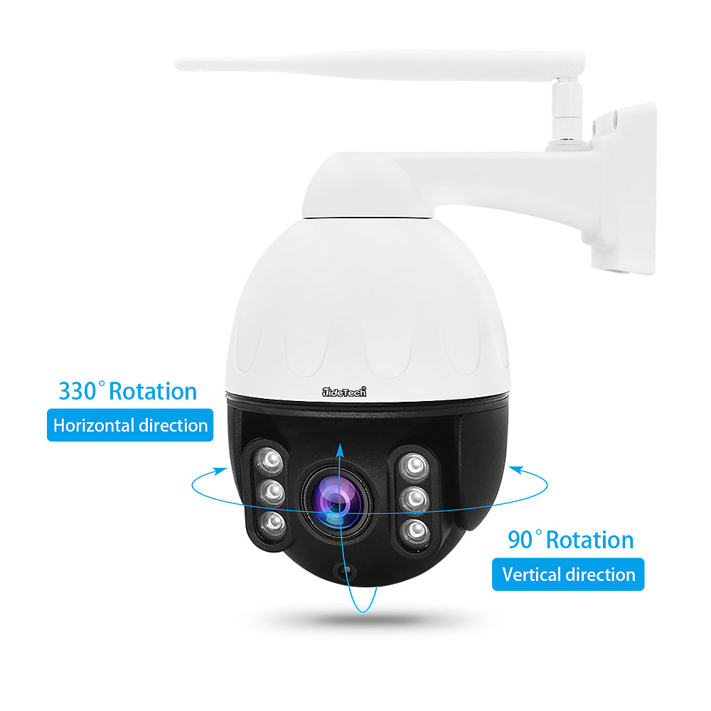 JideTech Wifi 2MP/5MP/8MP 5X Zoom PTZ Security Camera Waterproof (P3-5X-2MPW)