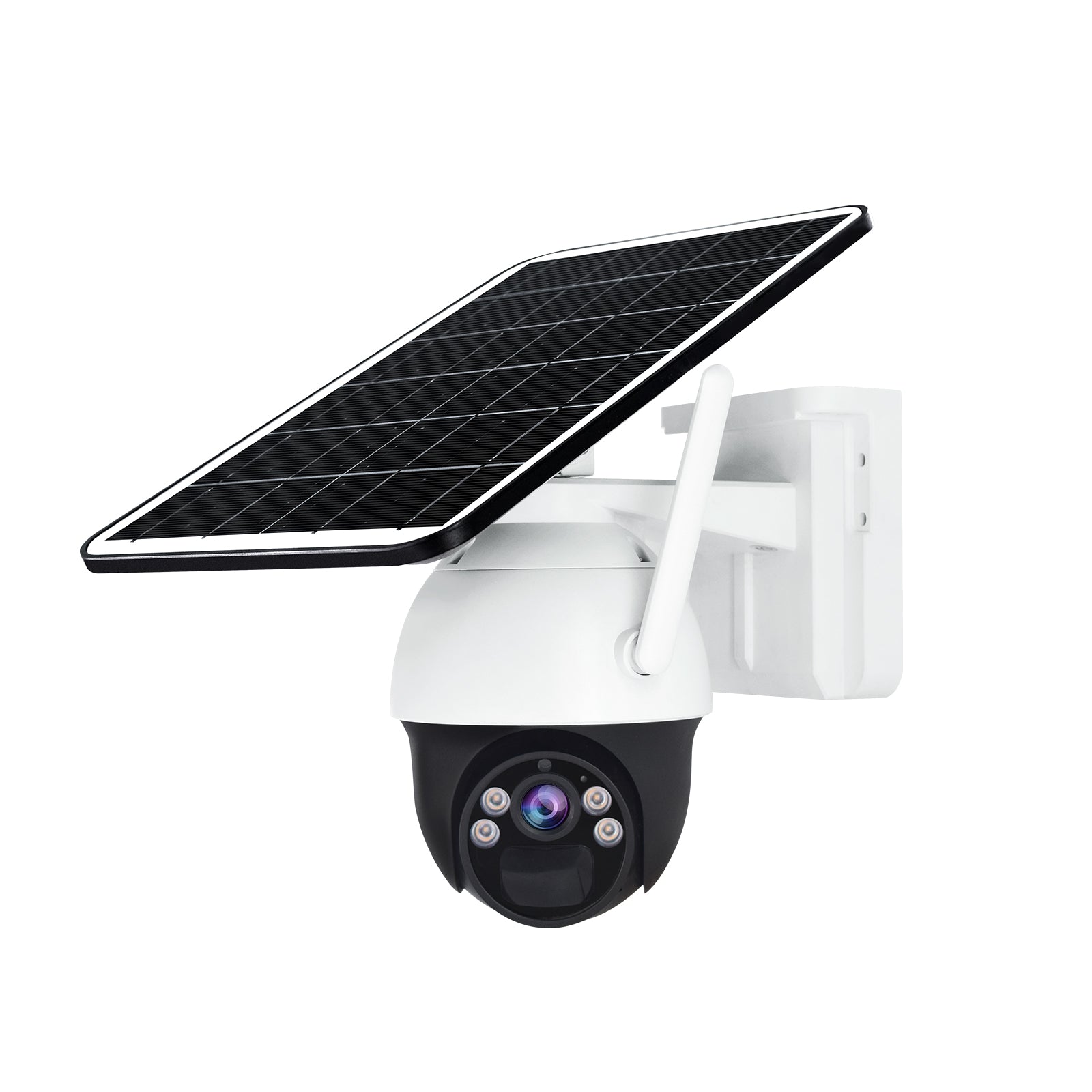JideTech 4MP Solar Powered Wireless PTZ Camera with 10400/18000mAh (S5-4MPW)