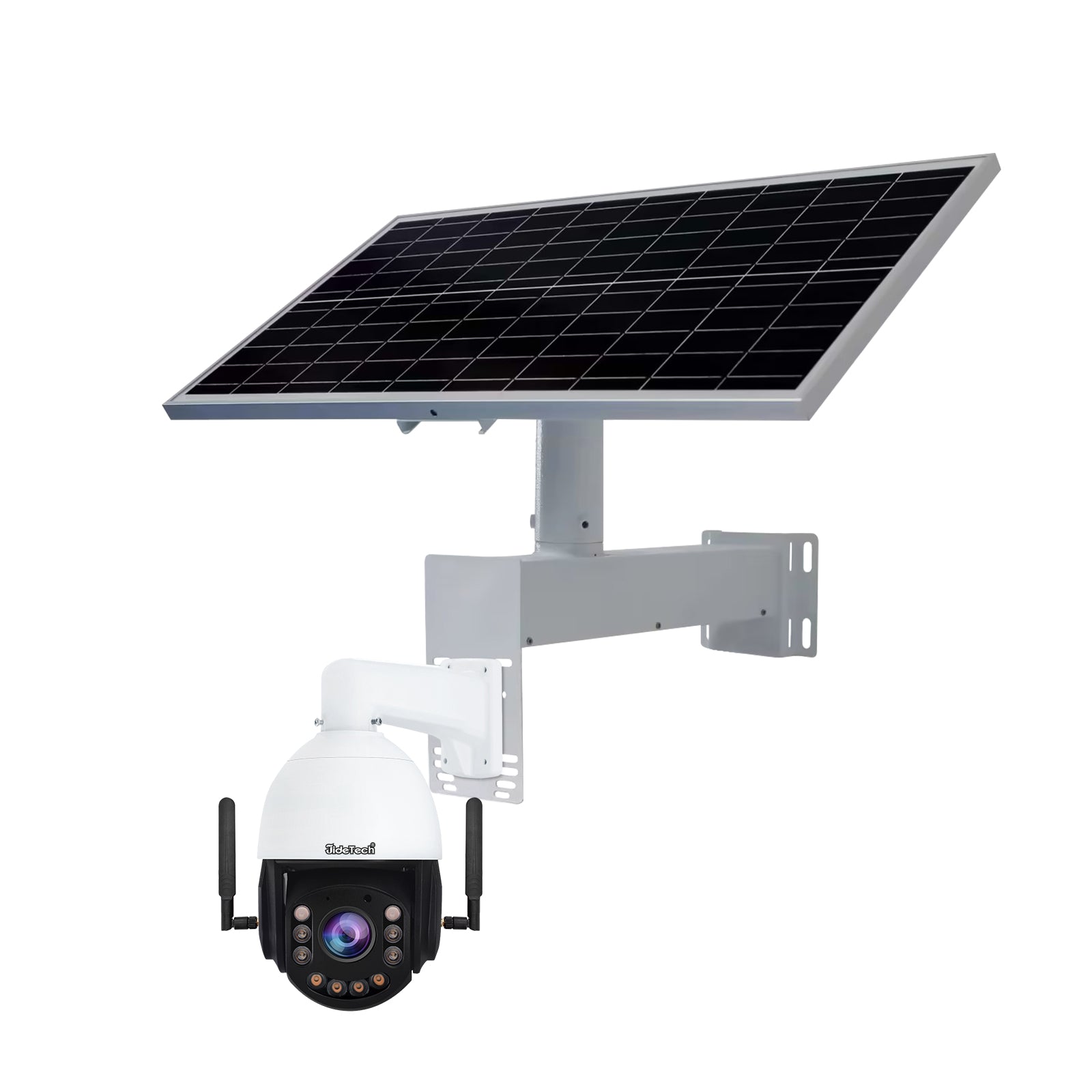 JideTech 2MP/5MP/8MP 20X 4G Solar Powered Security Camera Support Open