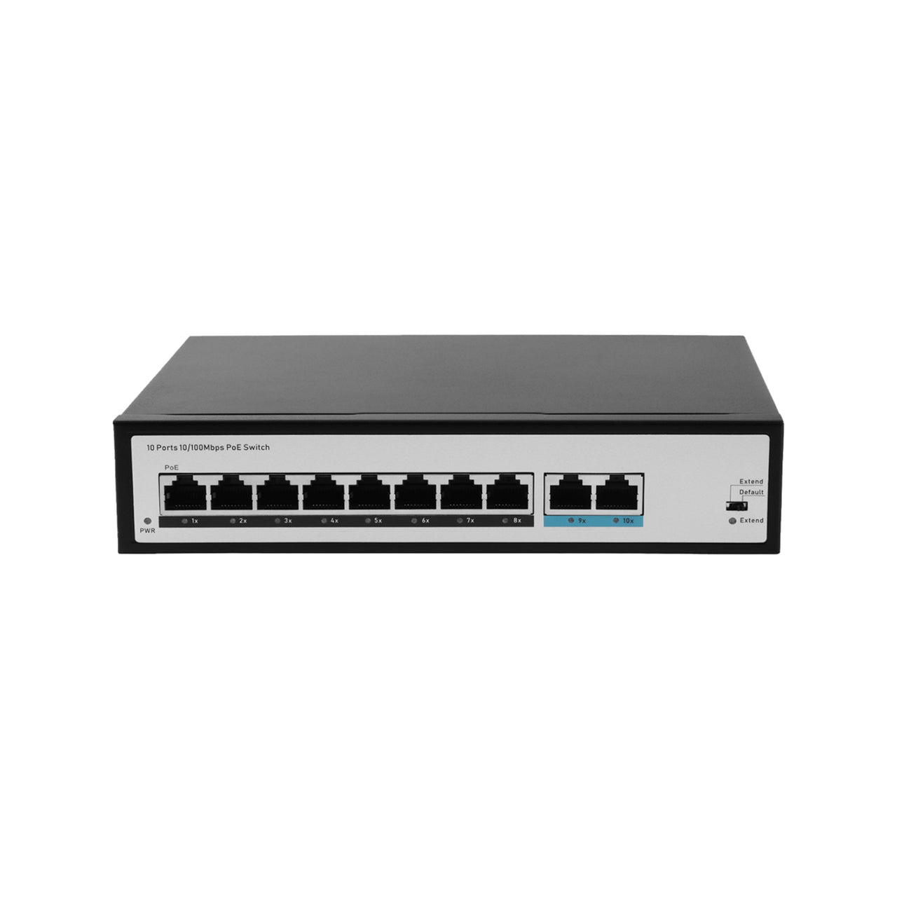 JideTech 100 Gigabit 10-port PoE switch (508EP-2G)