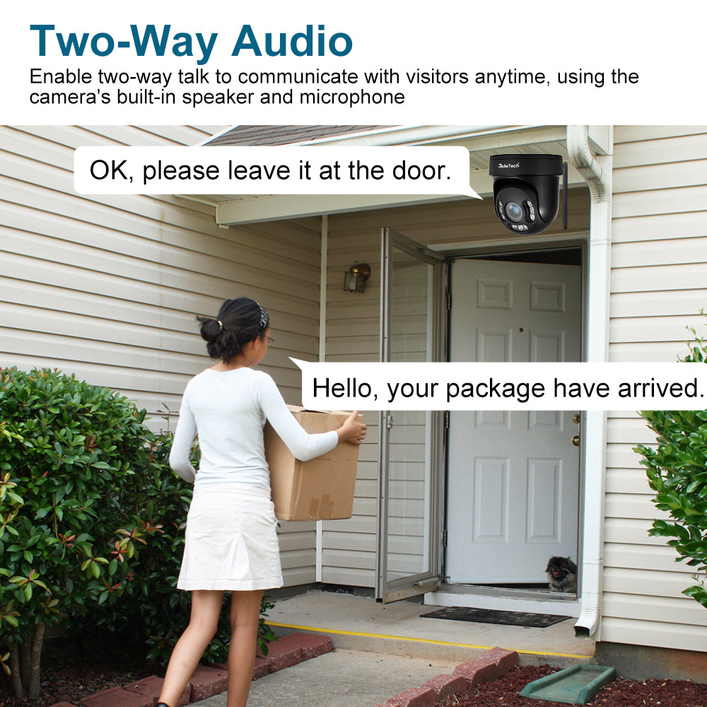 JideTech Wifi 5MP 5X PTZ Security Camera (P5 Plus-5X-5MPW)