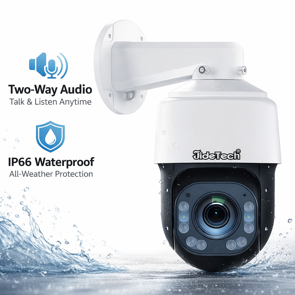 JideTech 5MP 20X Optical Zoom Absolute Positioning PoE PTZ IP Camera (P7-30X-5MP)