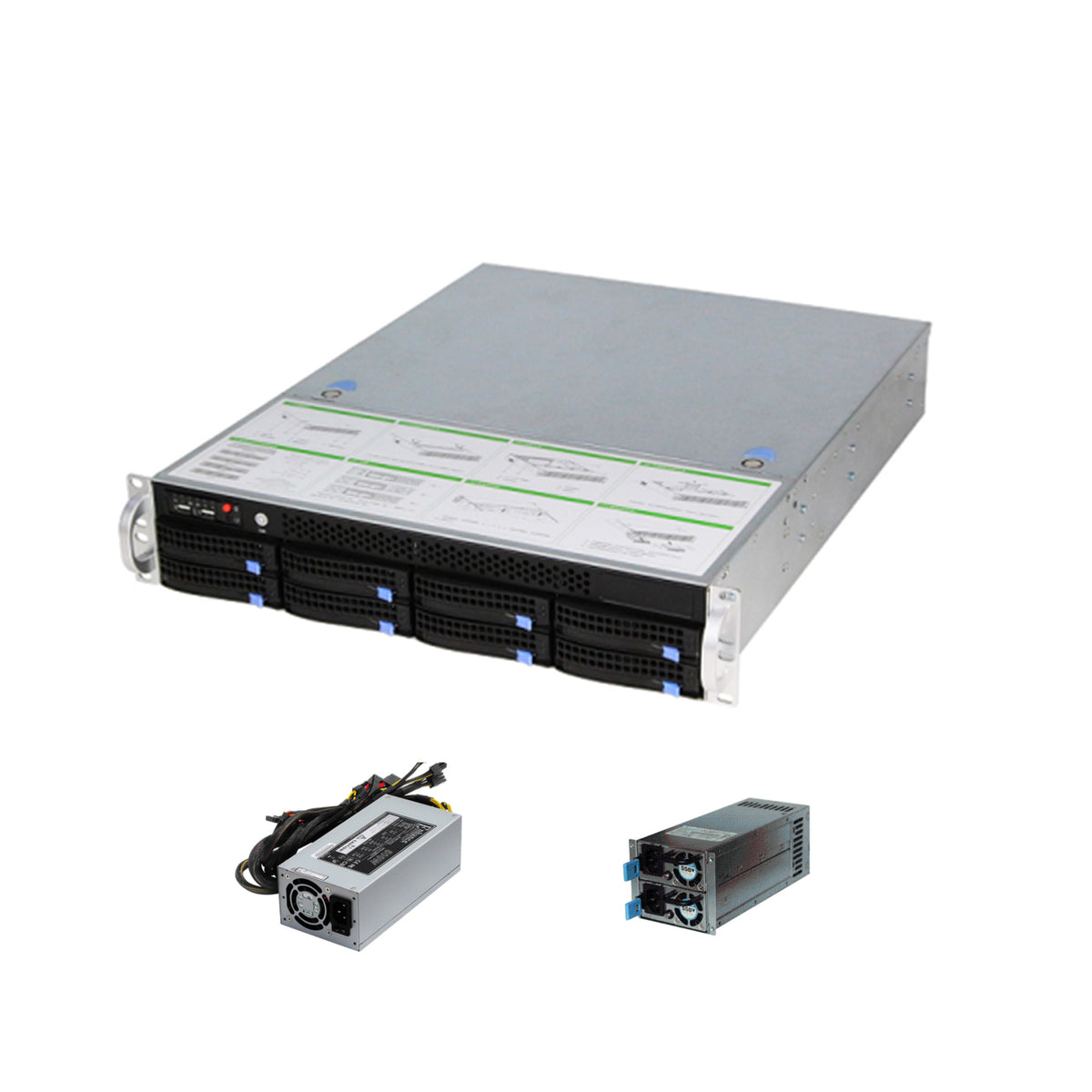 JideTech Zentrales Speichermanagementgerät mit Unterstützung für 128 Kameraeingänge, X86 Super NVR (NVSS8708-128-R) 