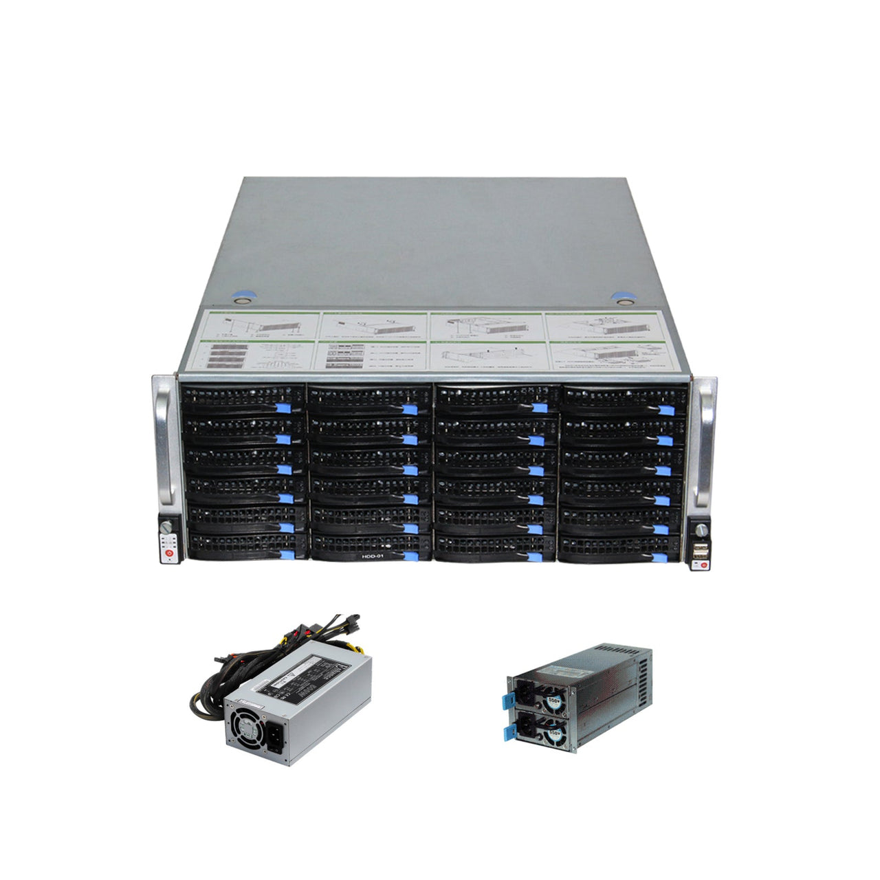 JideTech X86 Super NVR, Centralized Storage Management Device Support 128pcs Cameras Input(NVSS8724-128-R)