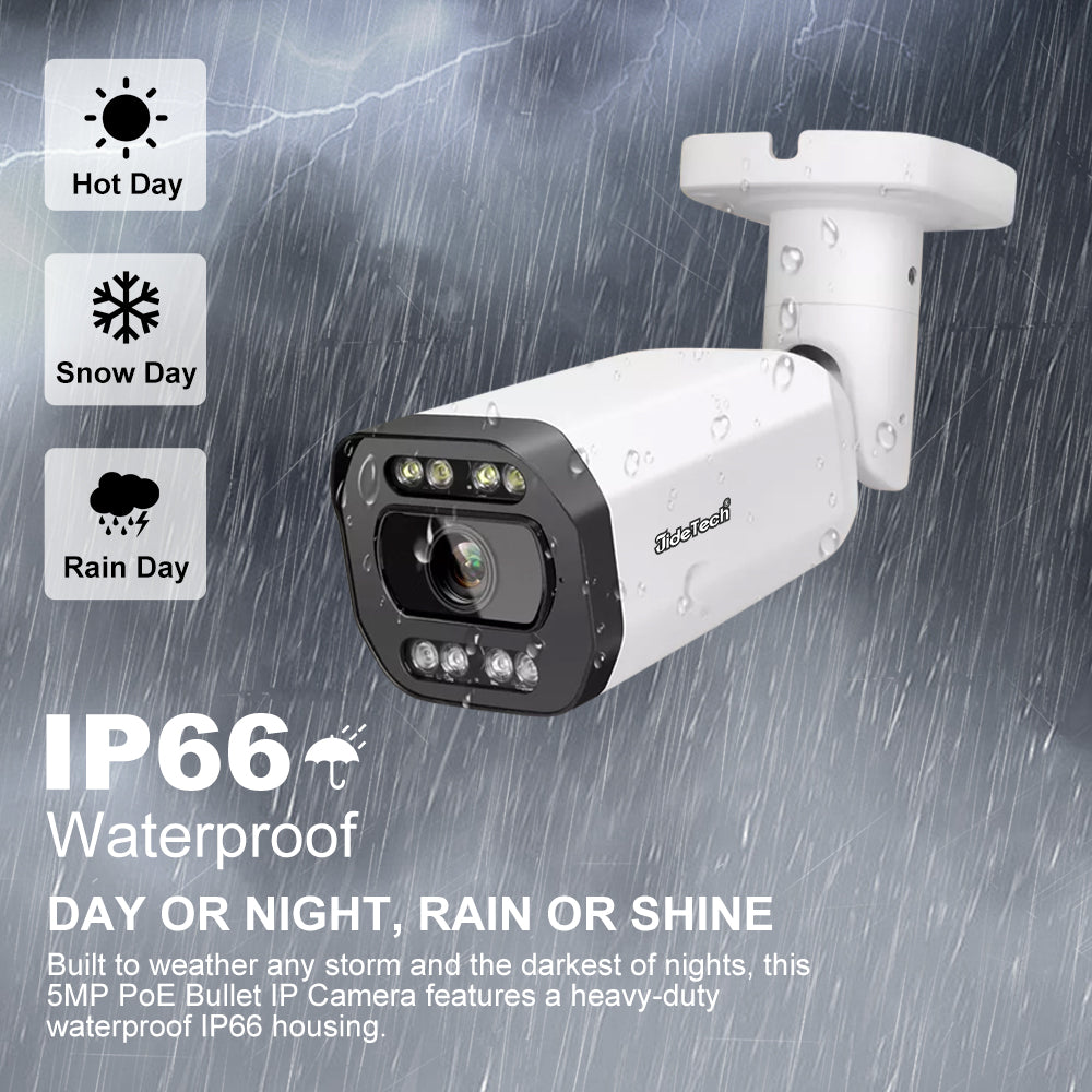 JideTech 12MP 5X Motorized Zoom PoE Bullet IP Camera (BC2V-12MP25)