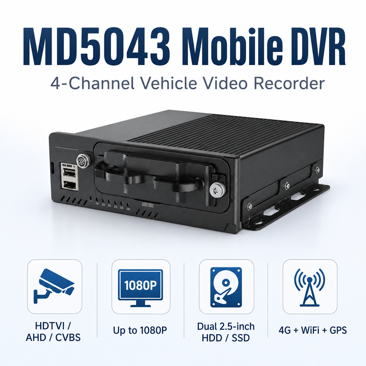 Vehicle Surveillance Accessories for LC001 Thermal PTZ Camera | Mobile DVR & PTZ Joystick
