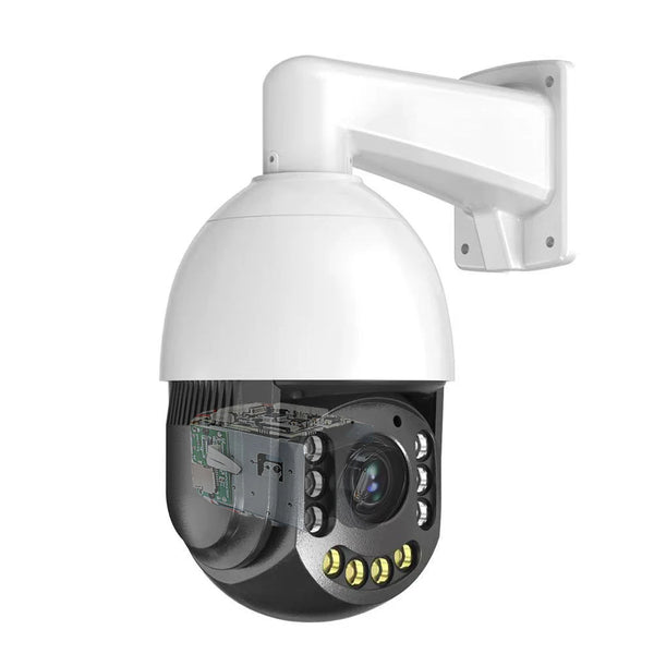 JideTech 8MP/4K 30X Zoom 4G PTZ Camera with 120V60A Solar Panel