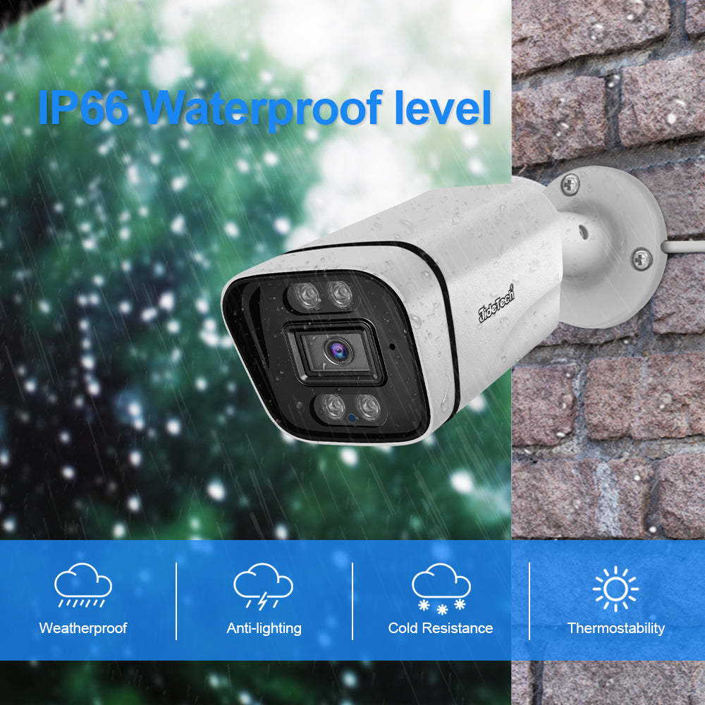 JideTech POE 5MP 4CH CCTV Security Cameras Kit  (NK3-4H-5MP)