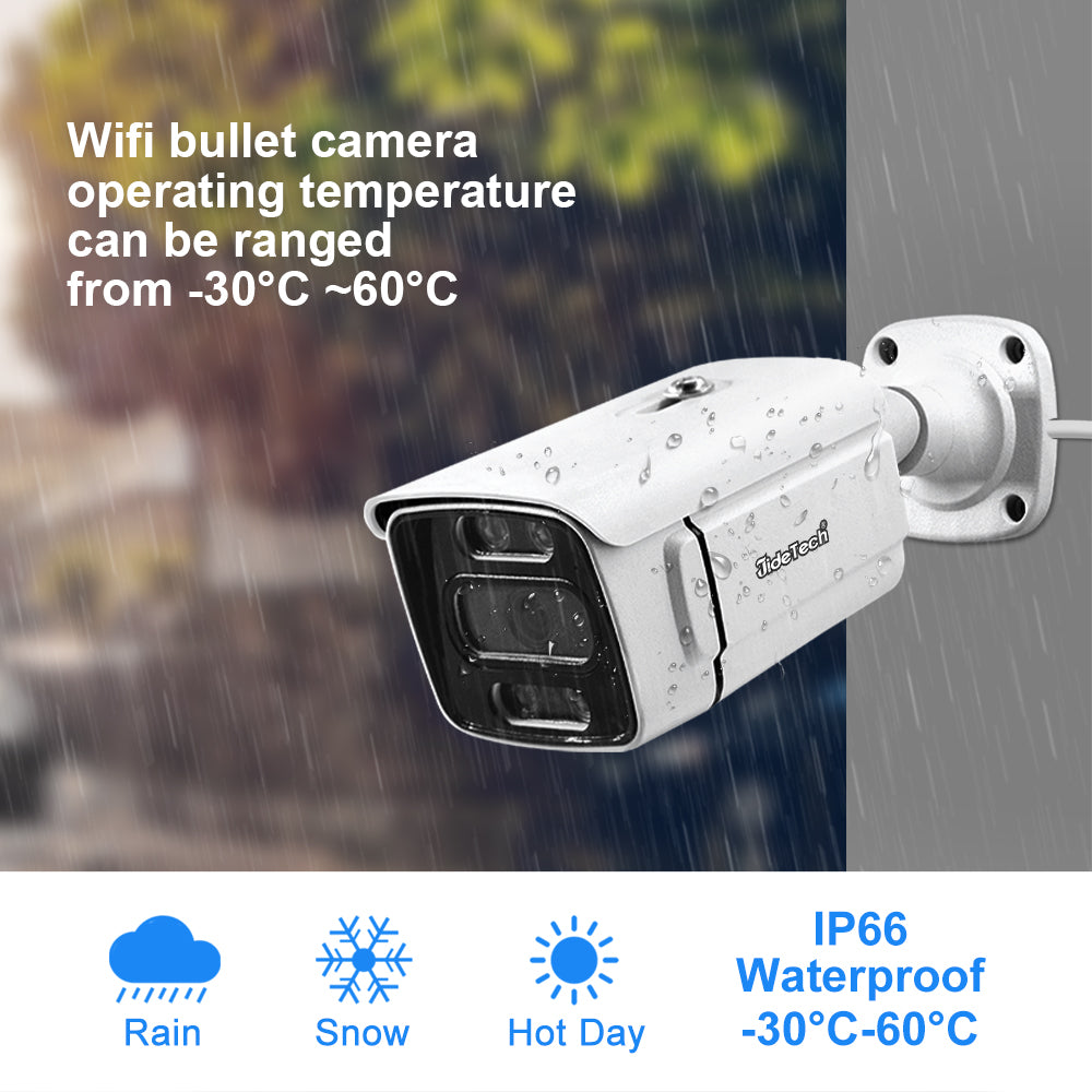 JideTech 4K IP Camera IR Night Vision POE Security Surveillance Kit (NK2-4H-8MP)