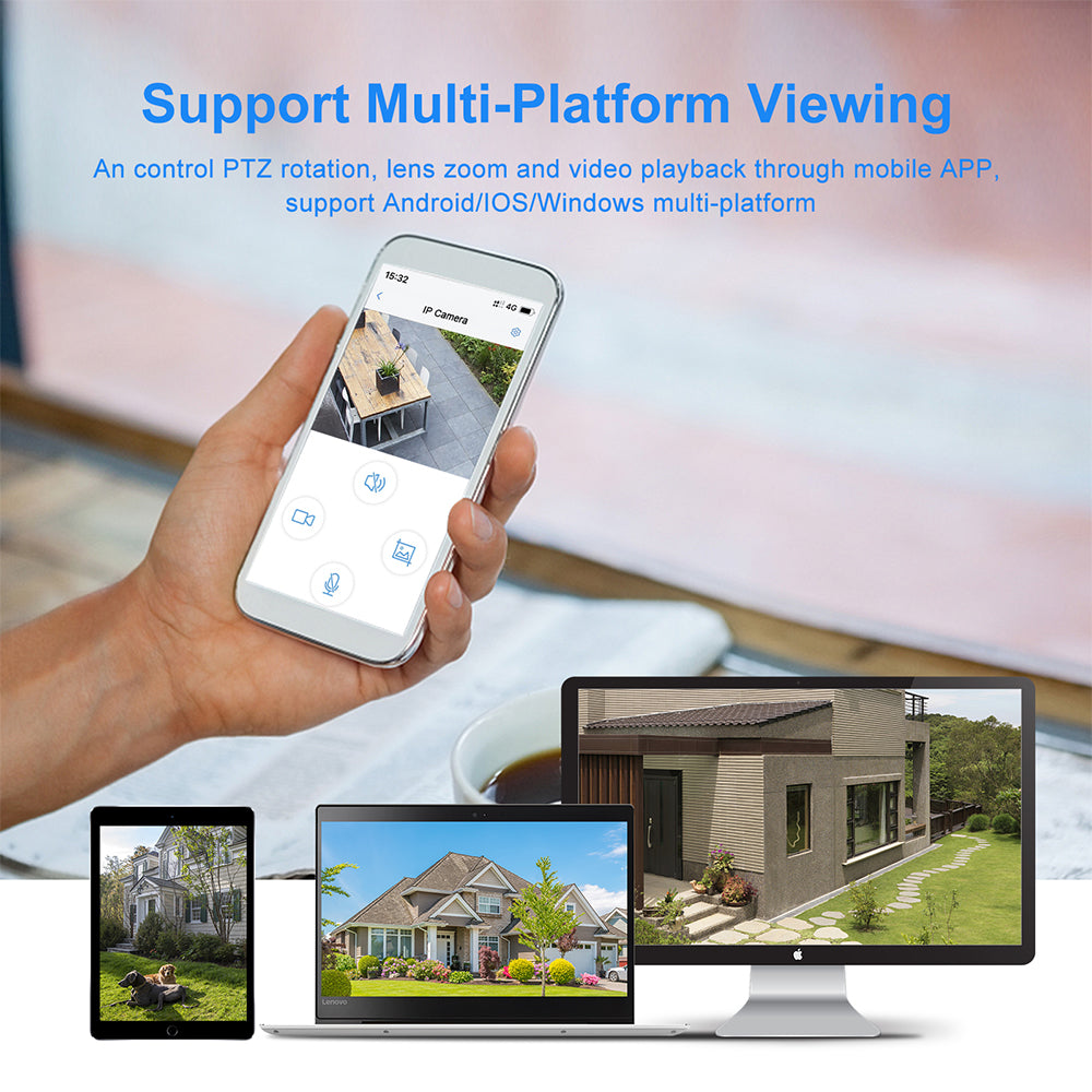 JideTech Wi-Fi 2MP 20X Outdoor PTZ Camera (P2plus-20X-2MPW)