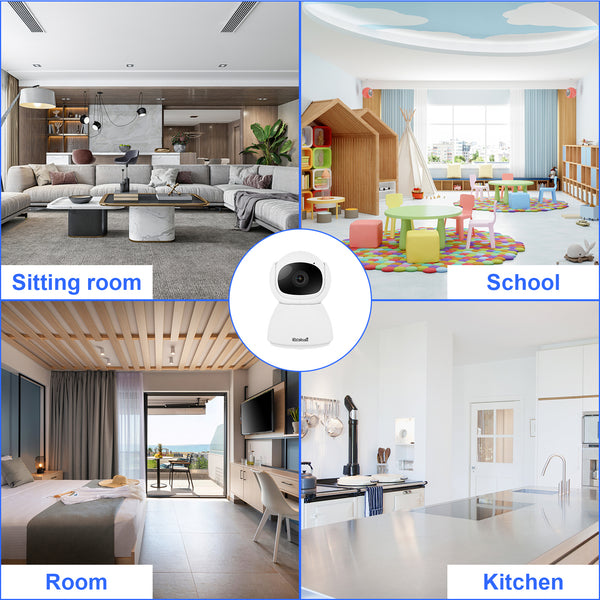 JideTech 1080P WiFi IP Camera Wireless Motion Detection Security Camera Two way Audio Indoor PTZ Camera