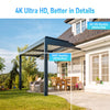 JideTech 4K Outdoor Security Surveillance IP POE Camera  (P22-30X-8MP)