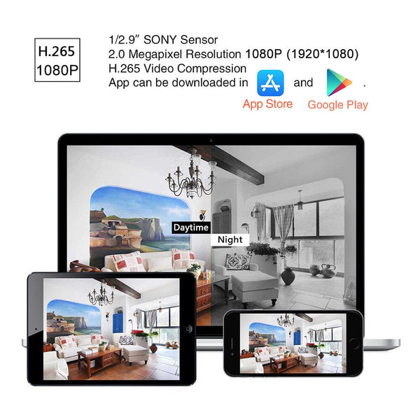 JideTech 2MP Waterproof 1080P POE PTZ IP Camera (P1-4X-2MP)
